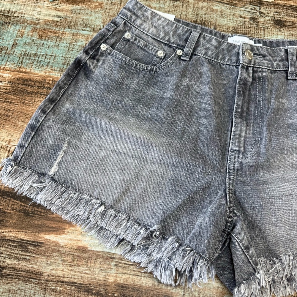 🆕 Women’s Juniors TRUE CRAFT High-waisted Jean Shorts | #A7 - Picture 3 of 13